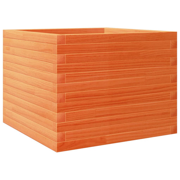 Holz Pflanzkübel Wachsbraun 60x60 cm