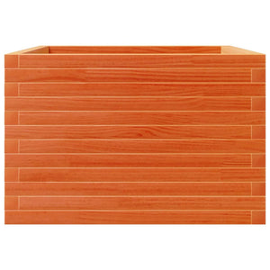 Pflanzkübel Wachsbraun 70x70 cm Kiefer Massivholz