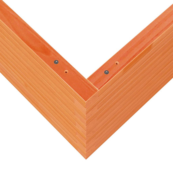 vidaXL Jardinière Bois de Pin Massif Marron Cire 80x80x45,5 cm