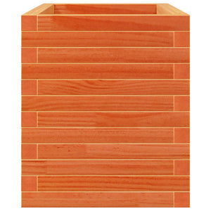 Pflanzkübel Wachsbraun 70x40x45,5 cm Kiefer Massivholz