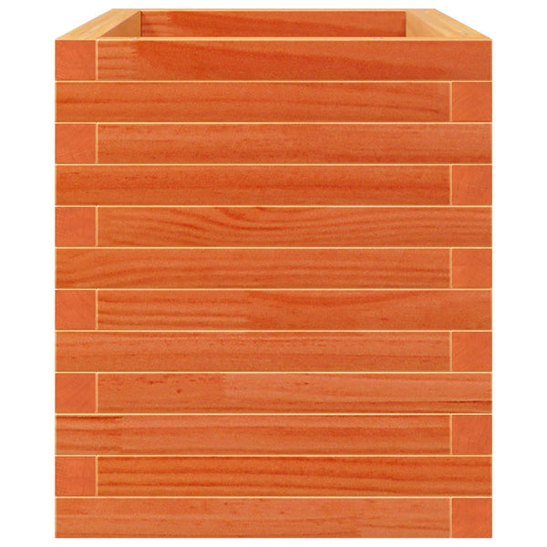 Pflanzkübel Wachsbraun 70x40x45,5 cm Kiefer Massivholz