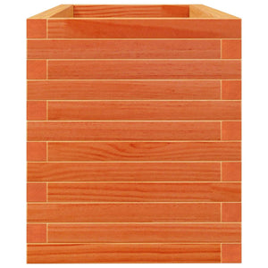 Pflanzkübel Wachsbraun 90x40x45,5cm Kiefer Massivholz