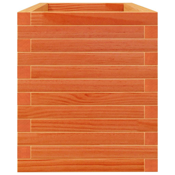 Pflanzkübel Wachsbraun 90x40x45,5cm Kiefer Massivholz