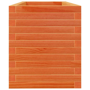 Pflanzkübel Wachsbraun 110cm Kiefer Massivholz