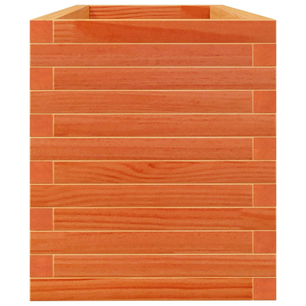 Pflanzkübel Wachsbraun 110cm Kiefer Massivholz