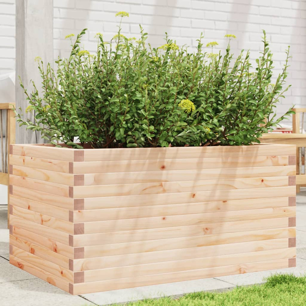Holz Pflanzkübel 90x60x45,5cm Kiefer Massiv