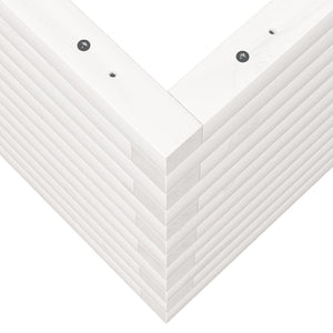 vidaXL Jardinière Blanc 90x60x45,5 cm Bois de pin massif