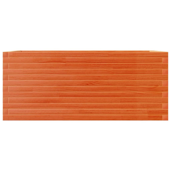 Pflanzkübel Wachsbraun 110x60 cm Kiefer Massivholz