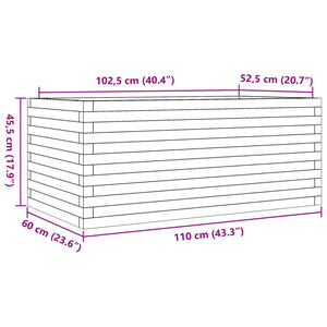 Pflanzkübel aus Douglasie, 110 cm