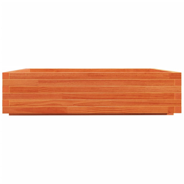 Holz Pflanzkübel Wachsbraun 100x100 cm