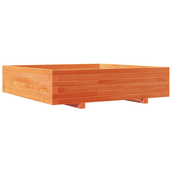 Holz Pflanzkübel Wachsbraun 100x100 cm