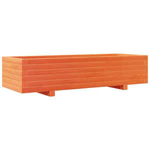 Pflanzkübel Wachsbraun 110cm Kiefer Massivholz