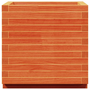 Pflanzkübel Wachsbraun 50x50cm Kiefer Massivholz