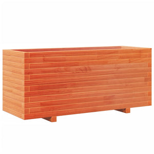 Holz Pflanzkübel Wachsbraun 110 cm