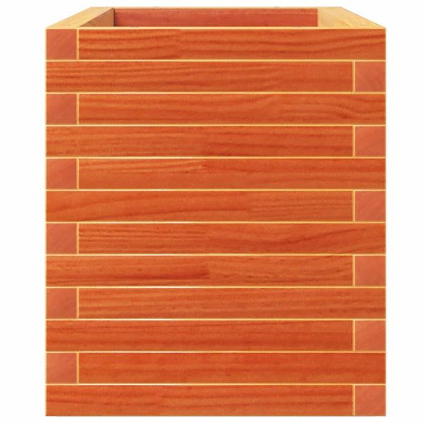 Holz Pflanzkübel Wachsbraun 110 cm