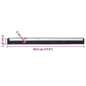 Bodenabzieher 45,5 cm Stahl/Gummi