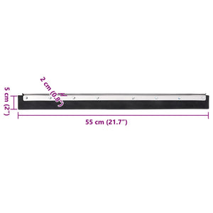 Bodenabzieher 55 cm mit Stahl & Gummi