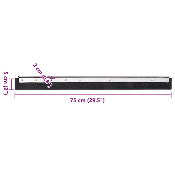 Bodenabzieher 75 cm, 5er-Set
