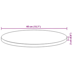 Runde Tischplatte Akazie Ø40cm
