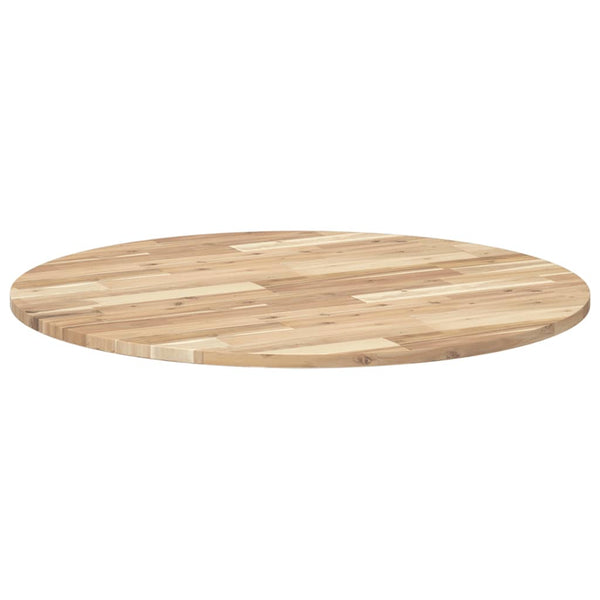 Runde Tischplatte Akazie Massivholz Ø90cm