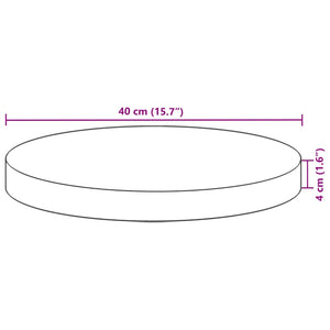 Runde Tischplatte Akazie Ø40cm