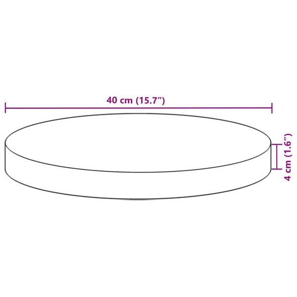 Runde Tischplatte Akazie Ø40cm