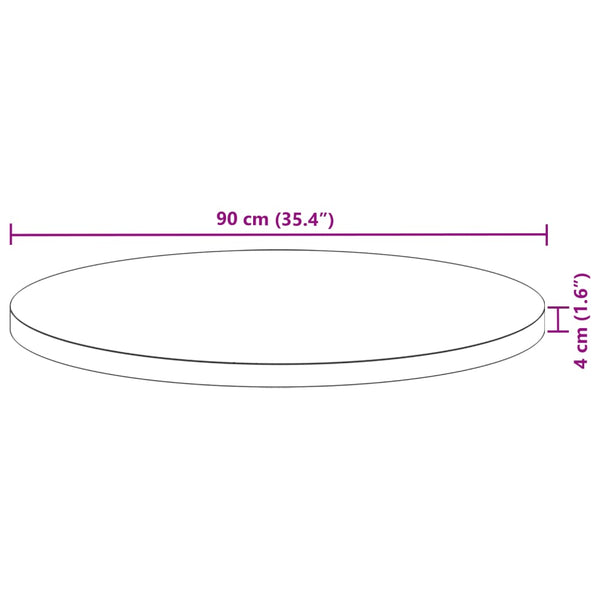 Tischplatte Akazie Rund Ø90cm