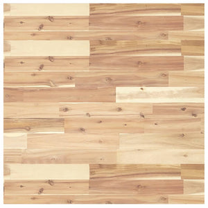 Quadratische Tischplatte 70x70 cm Akazie Massivholz