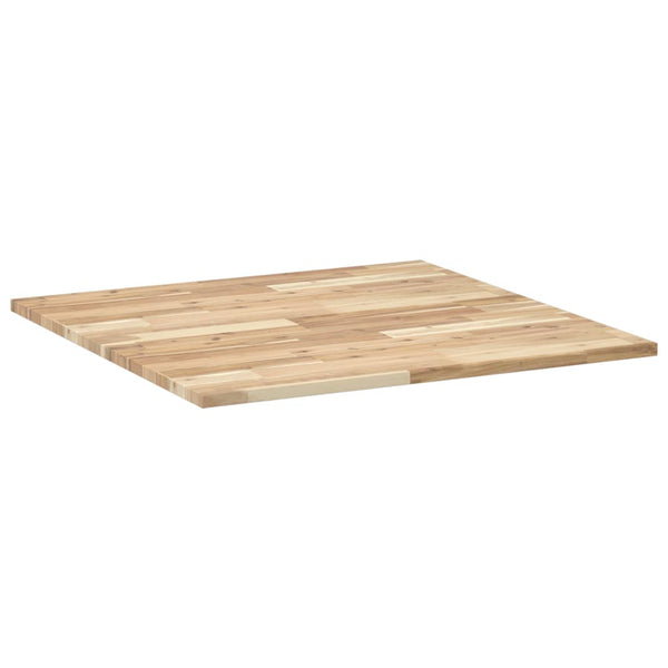 Quadratische Tischplatte 80x80 cm Akazie Massivholz