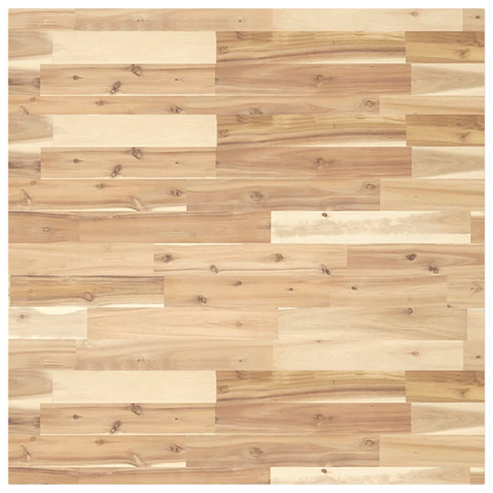 Quadratische Tischplatte 80x80 cm Akazie Massivholz