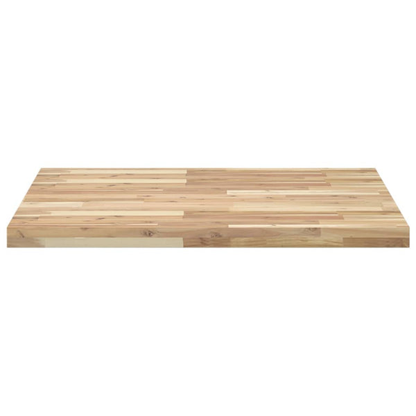 Quadratische Tischplatte 80x80 cm Akazie Massivholz