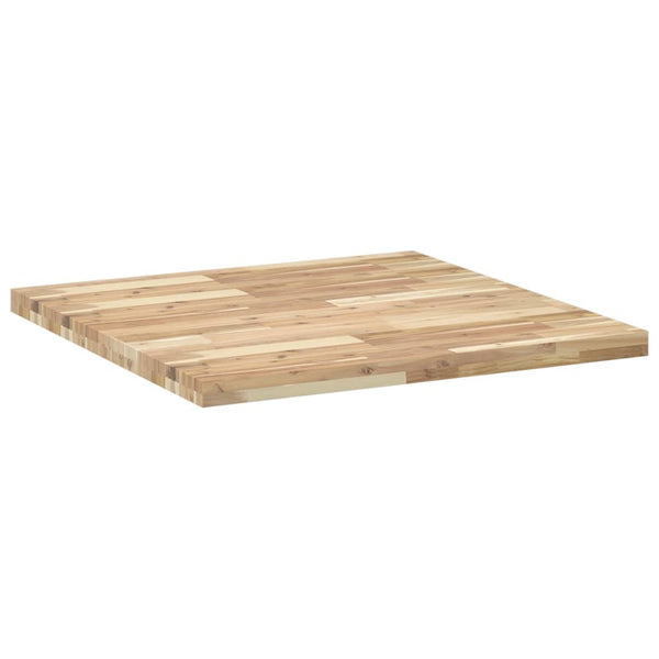 Quadratische Tischplatte 80x80 cm Akazie Massivholz