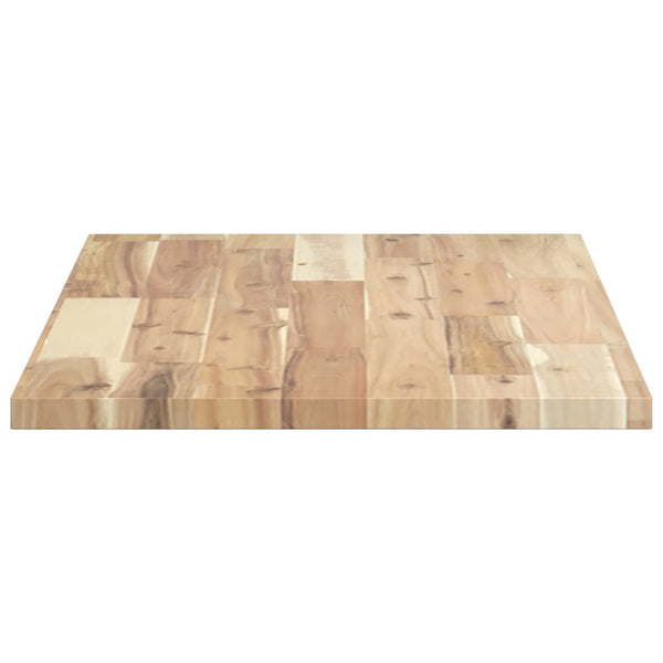 Akazie Tischplatte 80x40 cm Massivholz