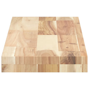vidaXL Plateau de table 80x20x4 cm Rectangulaire Bois d'acacia massif