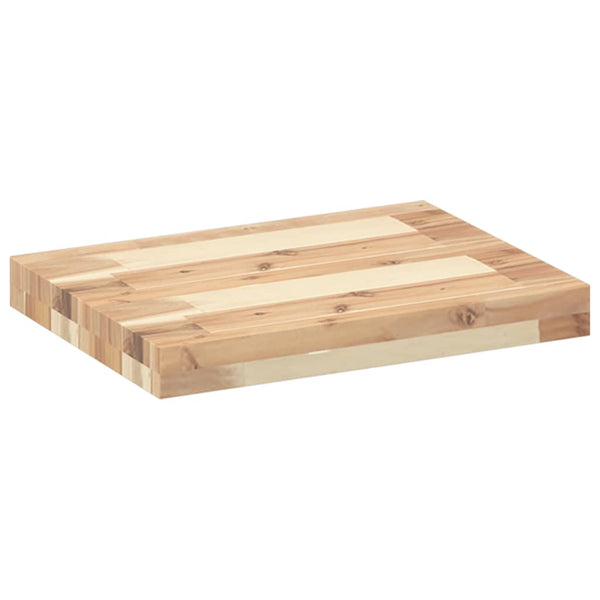Akazie Tischplatte Massivholz 40x30 cm