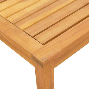 Sonnenliege mit Tisch aus Akazienholz