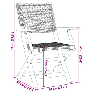 5-tlg. Garten Essgruppe Grau Poly Rattan