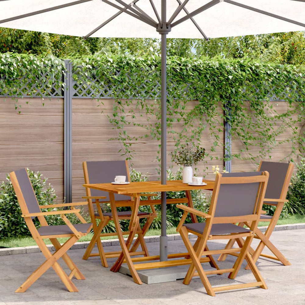 5-tlg. Garten Essgruppe Anthrazit