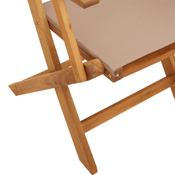 7-teilige Garten Essgruppe Taupe