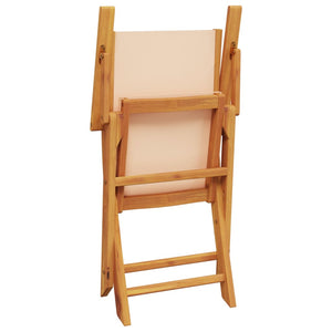 7-teilige Garten Essgruppe Beige
