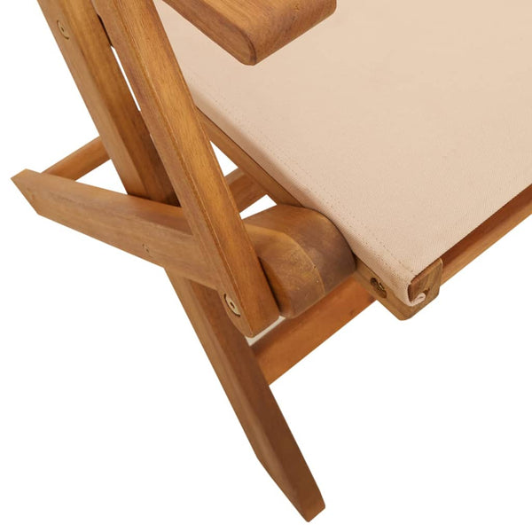 7-teilige Garten Essgruppe Beige