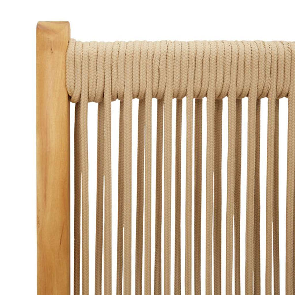7-teilige Garten Essgruppe Beige