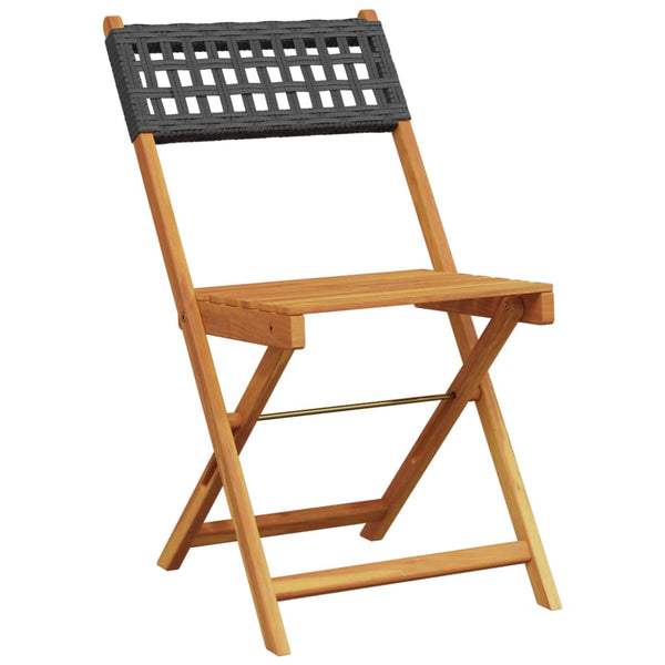 3-teiliges Bistro-Set aus Rattan