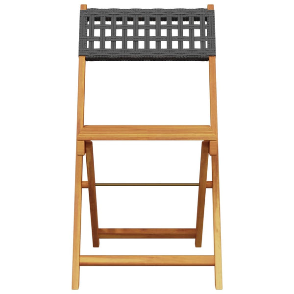 3-teiliges Bistro-Set aus Rattan