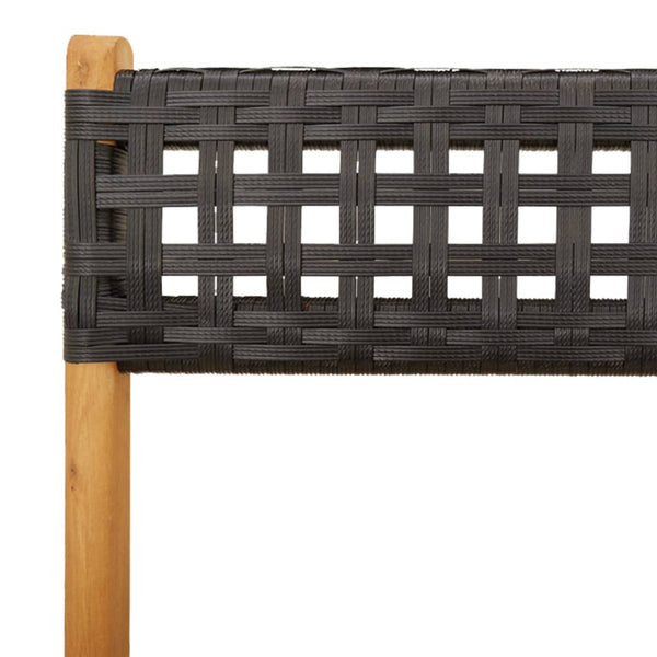 3-teiliges Bistro-Set aus Rattan