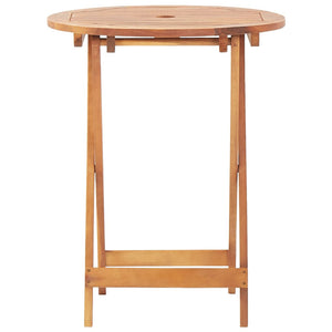 3-tlg. Bistro-Set Anthrazit Massivholz