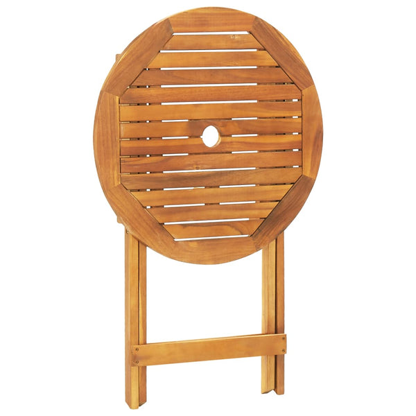 3-tlg. Bistro Set Taupe Holz