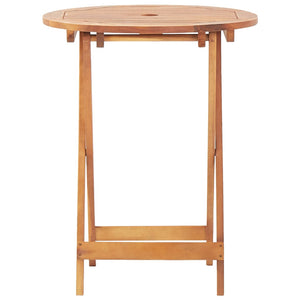 3-tlg. Bistro-Set mit Blattmuster