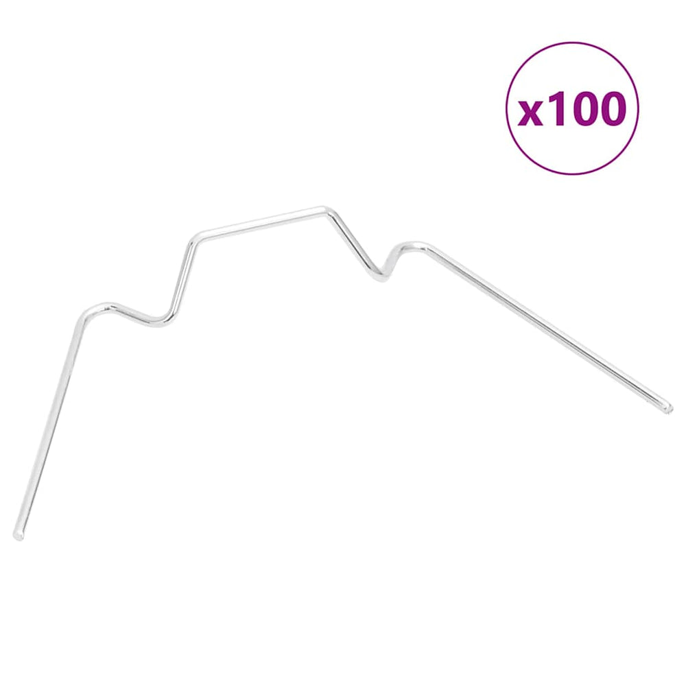 Gewächshaus Clips W-Typ Verzinkt 100 Stk.