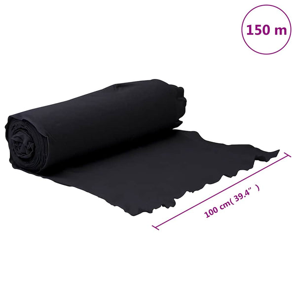Geotextil-Vlies Schwarz 1x150m